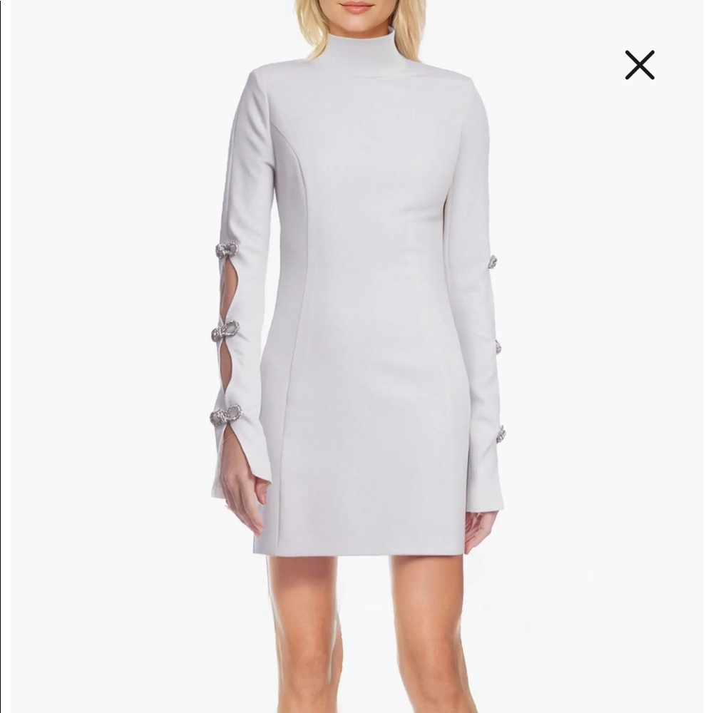 Jewel by Badgley Mischka white cocktail dress